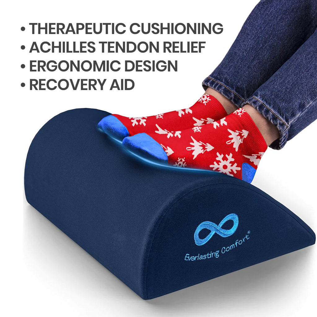 Therapeutic cushioning, Achilles tendon relief, ergonomic design, recovery aid.