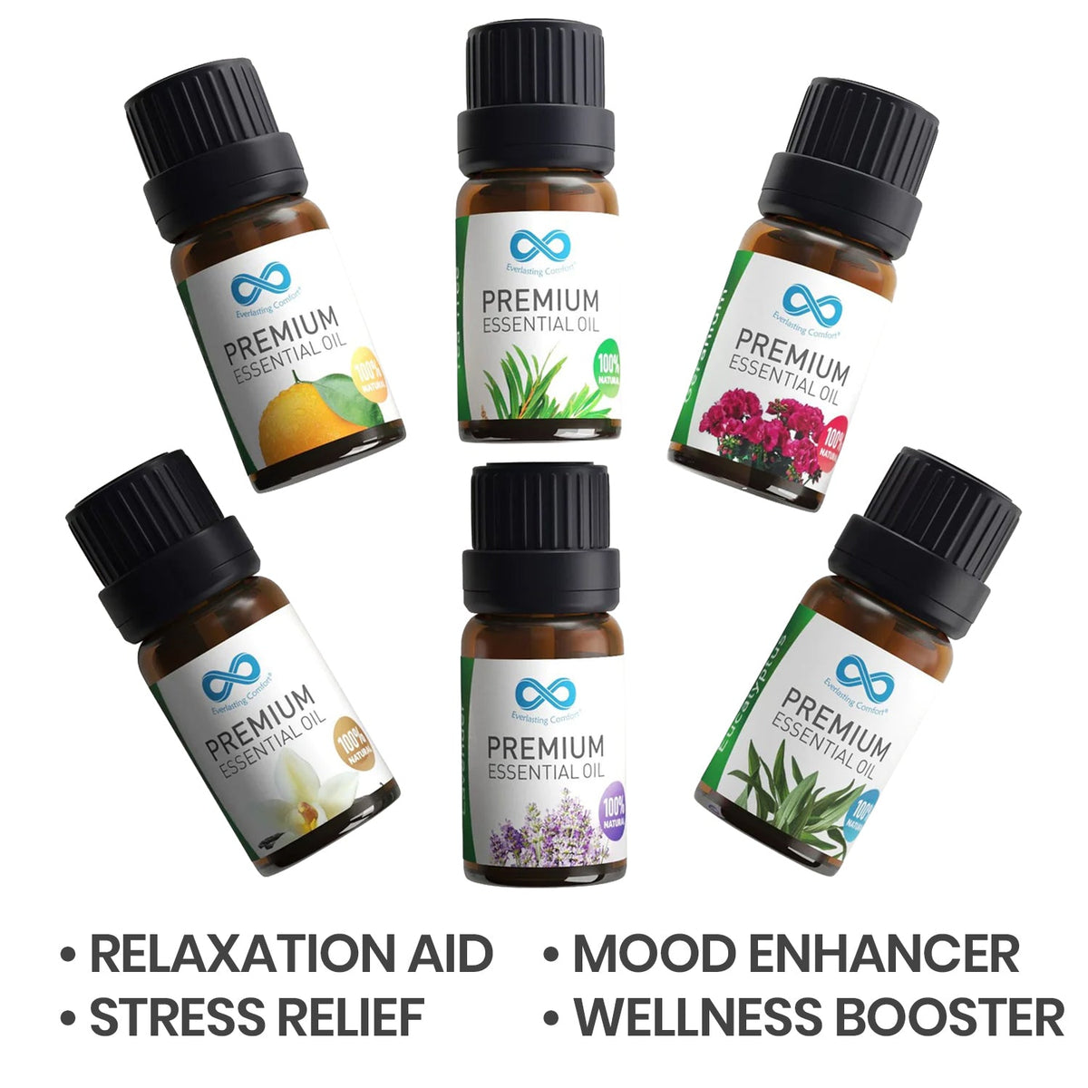 Everlasting Comfort CalmMist: Aromatherapy Oil (6 pack). Relaxation aid, stress relief, mood enhancer, wellness booster