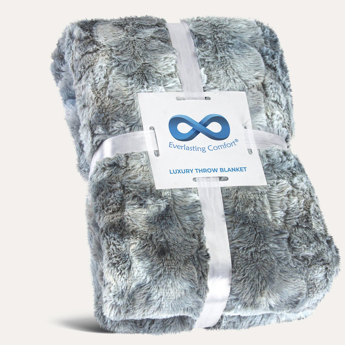 Arctic blue: Everlasting Comfort Luxury Faux Fur Throw Blanket