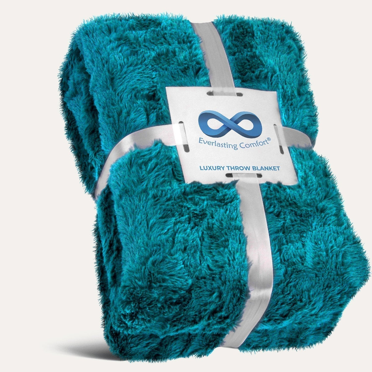 Teal: Everlasting Comfort Luxury Faux Fur Throw Blanket Teal / 50