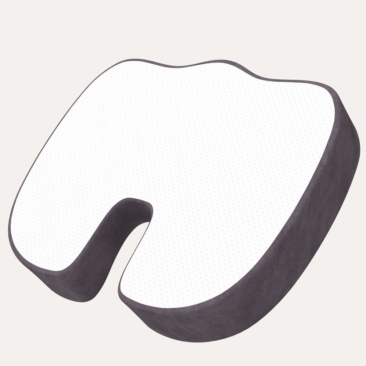 Gray: Everlasting Comfort Memory Foam Coccyx Seat Cushion for Office Chair