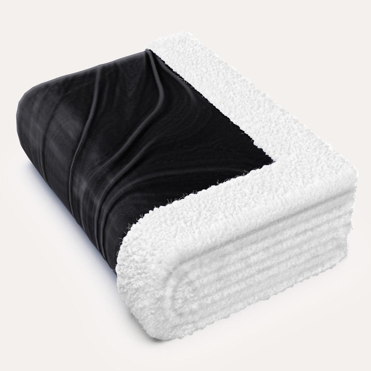 Everlasting Comfort Plush Sherpa Fleece Blanket Meteorite