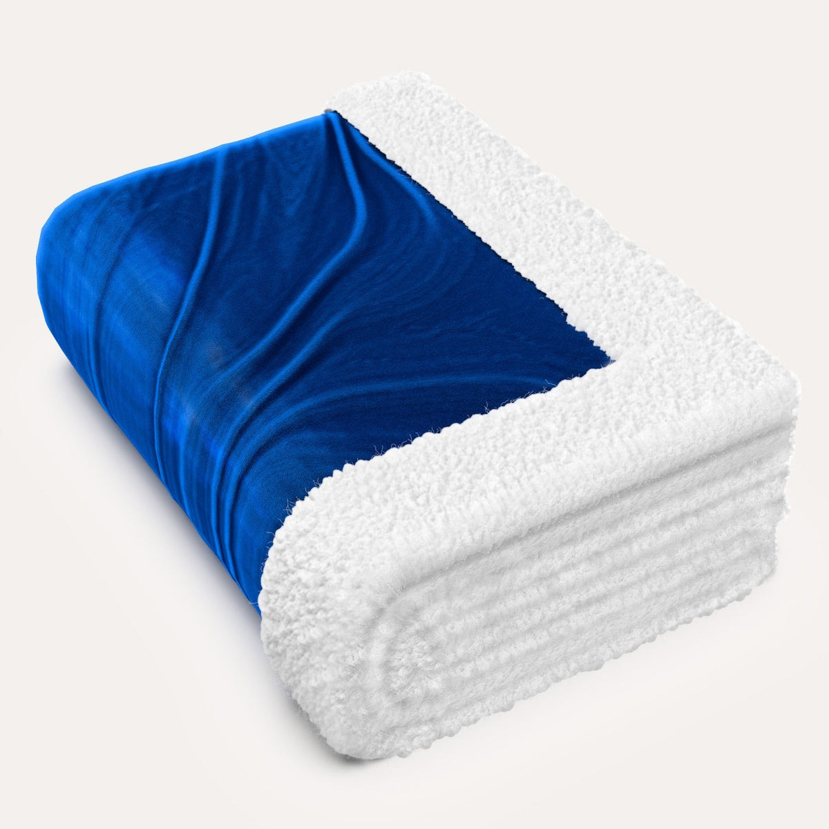Everlasting Comfort Plush Sherpa Fleece Blanket Galaxy Blue