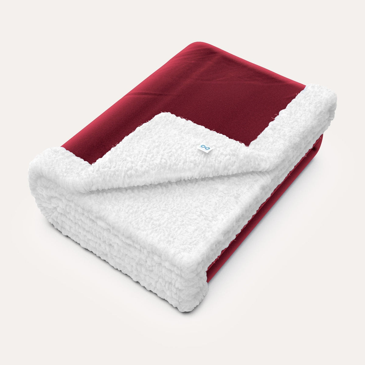 Everlasting Comfort Plush Sherpa Fleece Blanket Red Wine