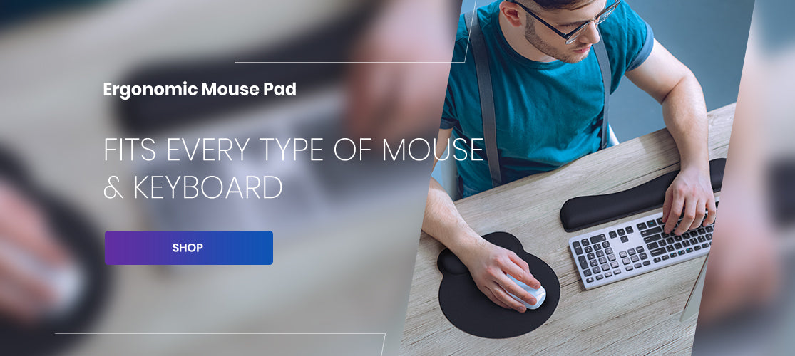 Shop Ergonomic Mouse Pad: fits every type of mouse and keyboard