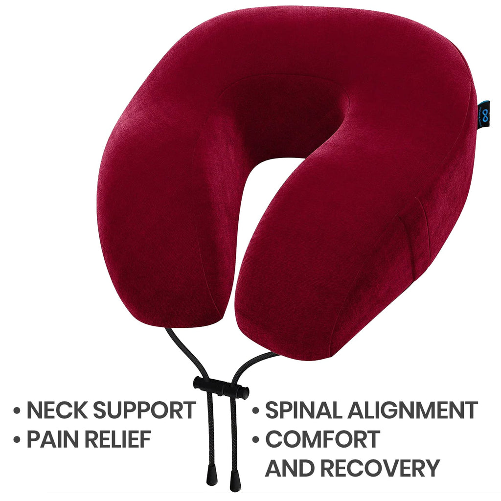 Neck support, pain relief, spinal alignment, comfort and recovery.