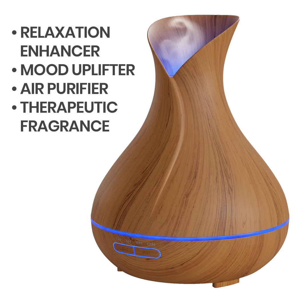 Relaxation enhancer, mood uplifter, air purifier, therapeutic fragrance.