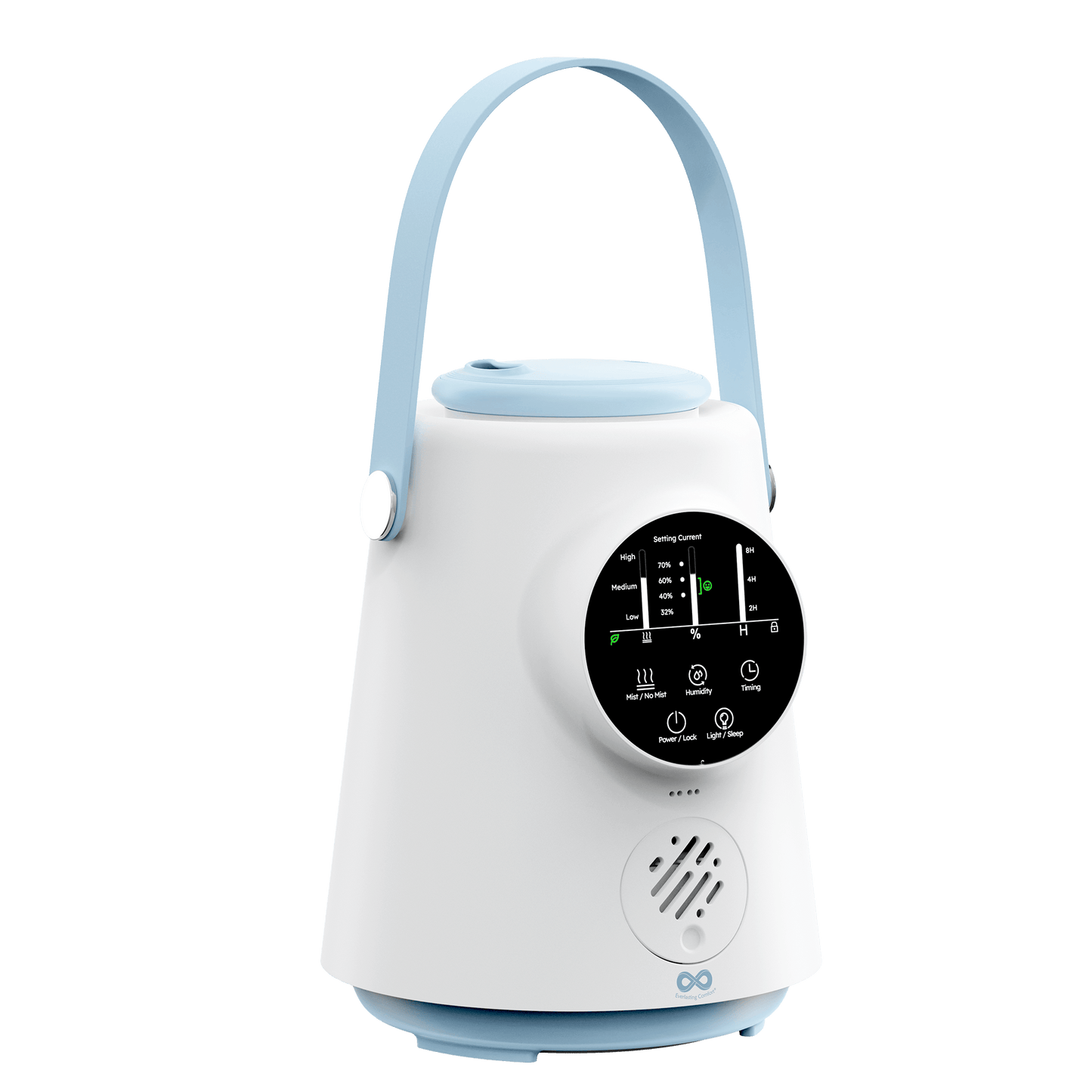 Everlasting Comfort Everlasting Comfort 2.5L Top Fill Cool Mist Humidifier with Easy-Clean Design for Bedroom