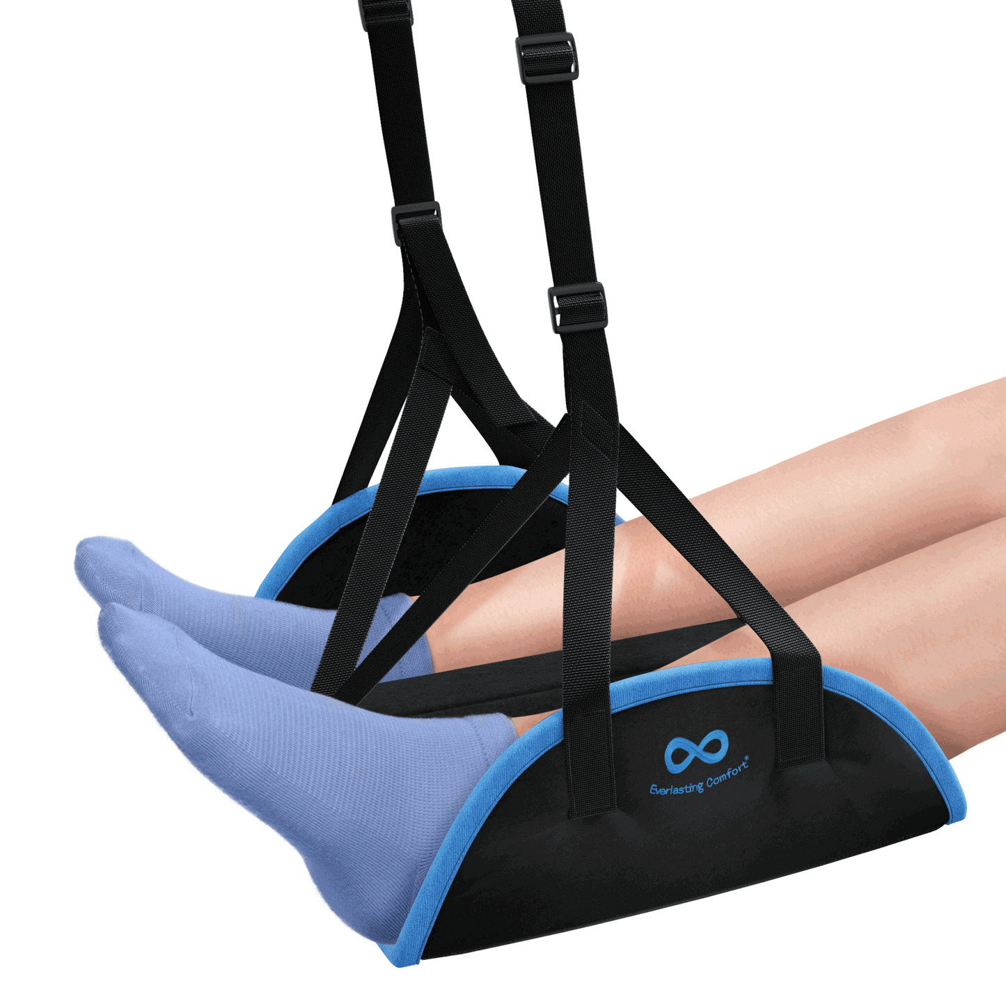 Everlasting Comfort Everlasting Comfort Airplane Foot Hammock - Memory Foam Foot Rest for Plane Travel