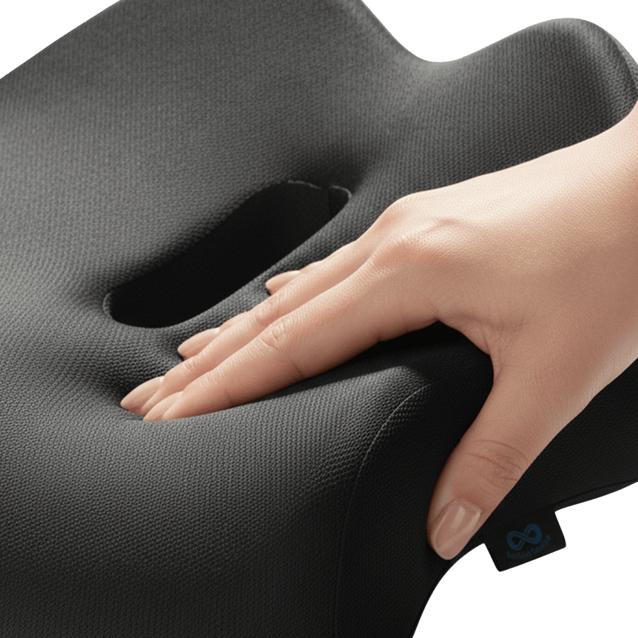 Everlasting Comfort Everlasting Comfort Elevate Series Seat Cushion with All-Day Pressure Relief Charcoal Black