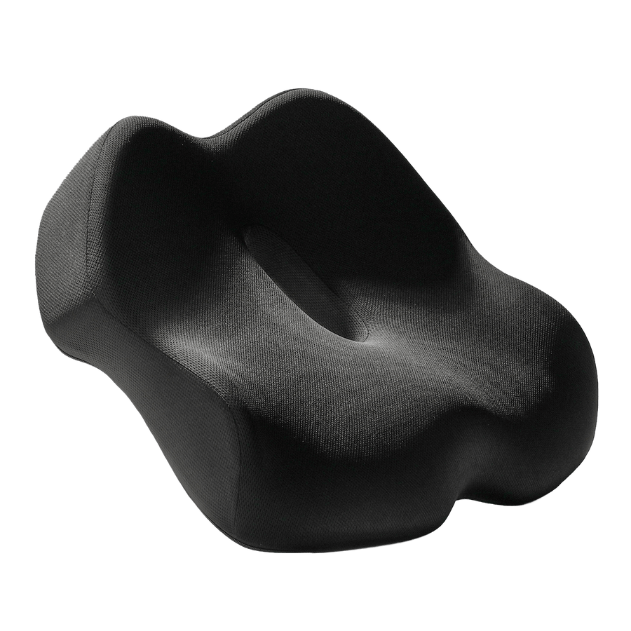 Everlasting Comfort Everlasting Comfort Elevate Series Seat Cushion with All-Day Pressure Relief Charcoal Black