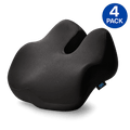 Everlasting Comfort Everlasting Comfort Elevate Series | The Tucker Seat Cushion with Ergonomic Support 4-Pack Charcoal Black