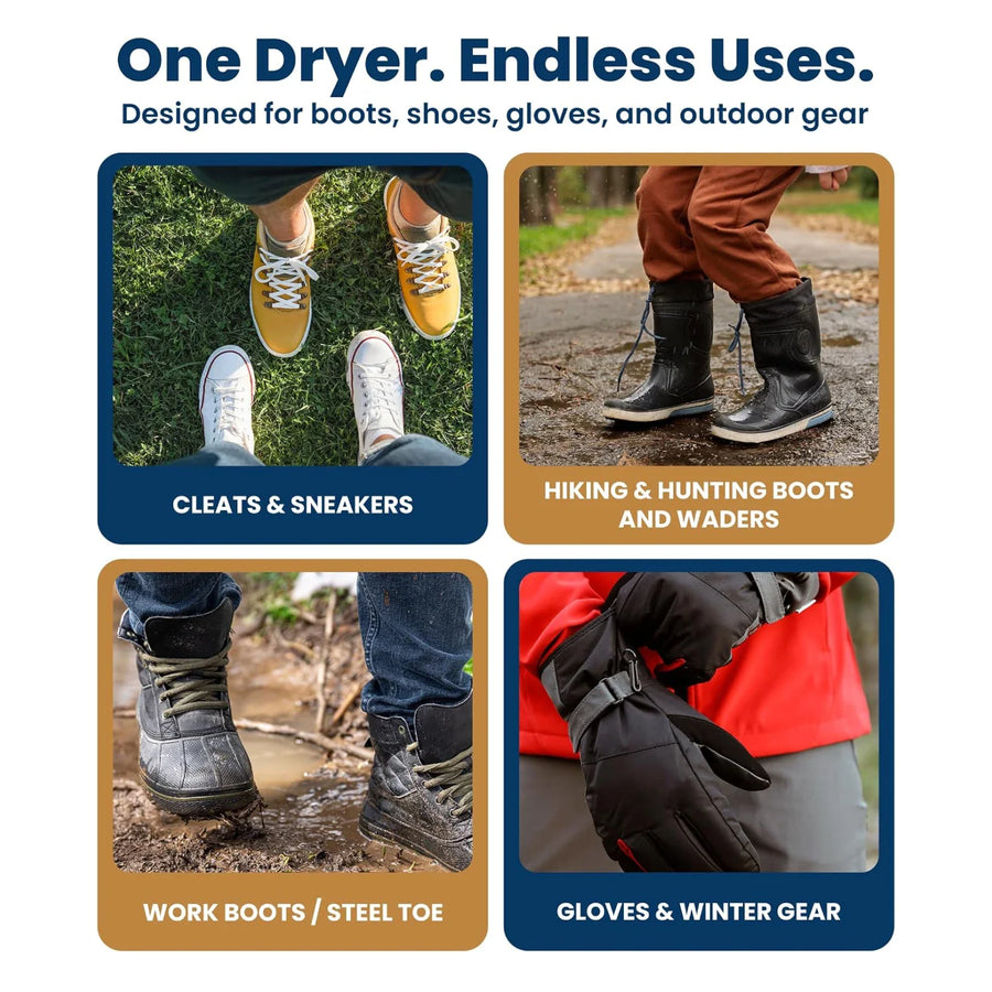 Everlasting Comfort Everlasting Comfort Quiet Boot Dryer – Fanless Shoe, Boot & Glove Dryer