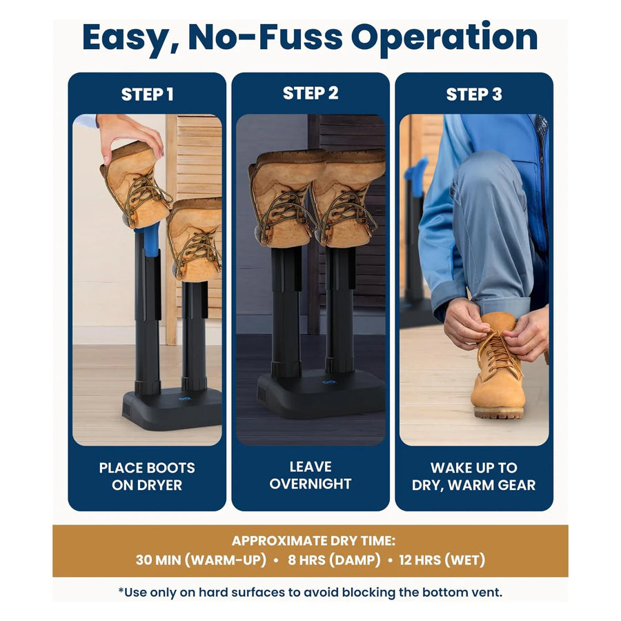 Everlasting Comfort Everlasting Comfort Quiet Boot Dryer – Fanless Shoe, Boot & Glove Dryer