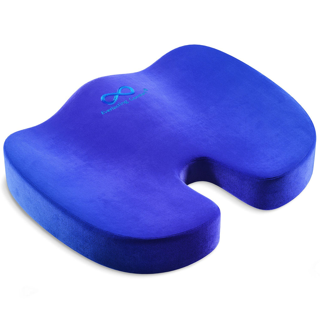 Everlasting Comfort Everlasting Comfort Seat Cushion - Memory Foam Chair Pad Blue