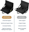 Everlasting Comfort Everlasting Comfort Stadium Seats with Back Support - Adjustable Memory Foam Bleacher Chairs with Back and Cushion, Portable, Easy Folding Stadium Seat Cushion with Storage Pocket (Reinforced)