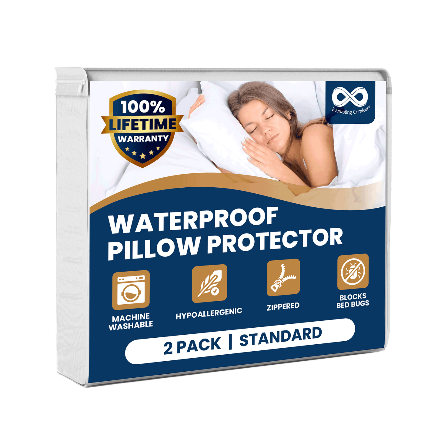 Everlasting Comfort Hypoallergenic Pillow Protectors