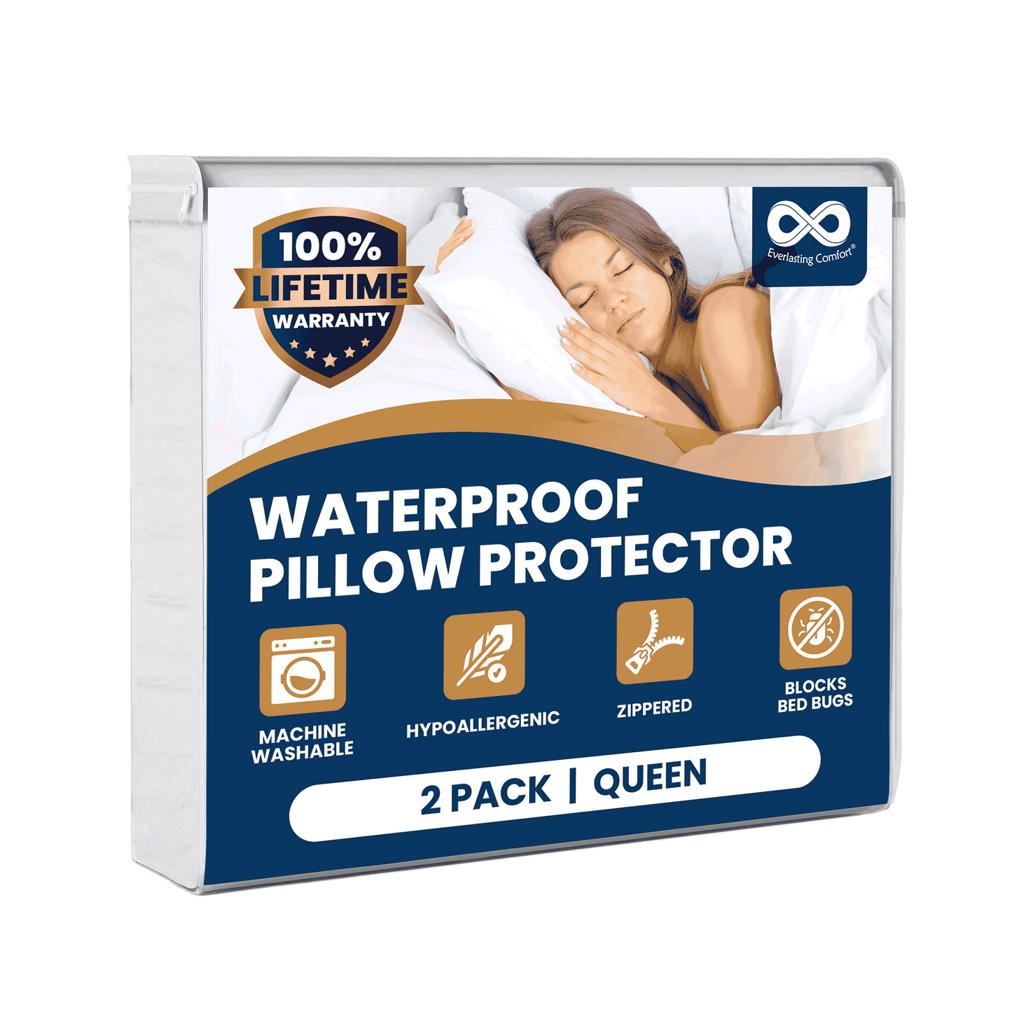 Everlasting Comfort Hypoallergenic Pillow Protectors