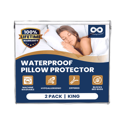 Everlasting Comfort Hypoallergenic Pillow Protectors King 4-Pack