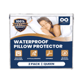 Everlasting Comfort Hypoallergenic Pillow Protectors Queen 4-Pack