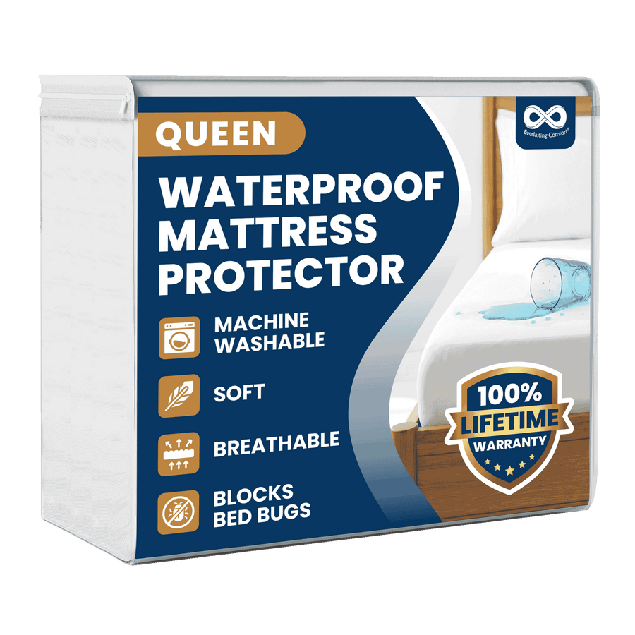 Everlasting Comfort Hypoallergenic Waterproof Mattress Protectors Queen