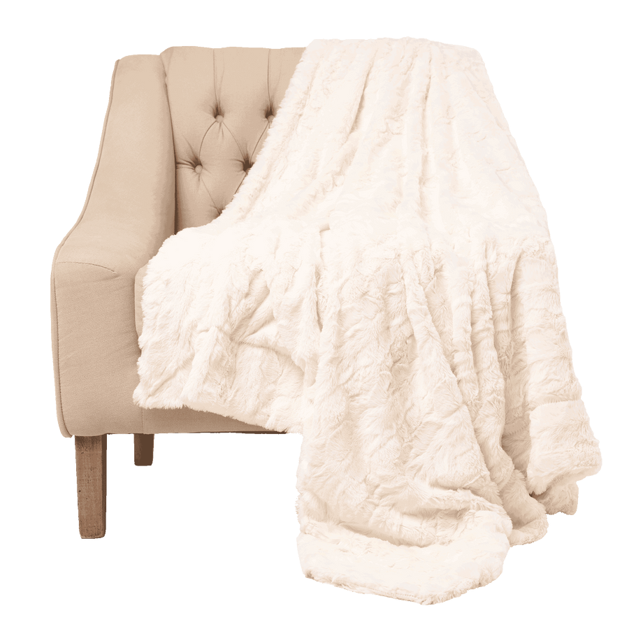 Everlasting Comfort Luxury Faux Fur Throw Blanket