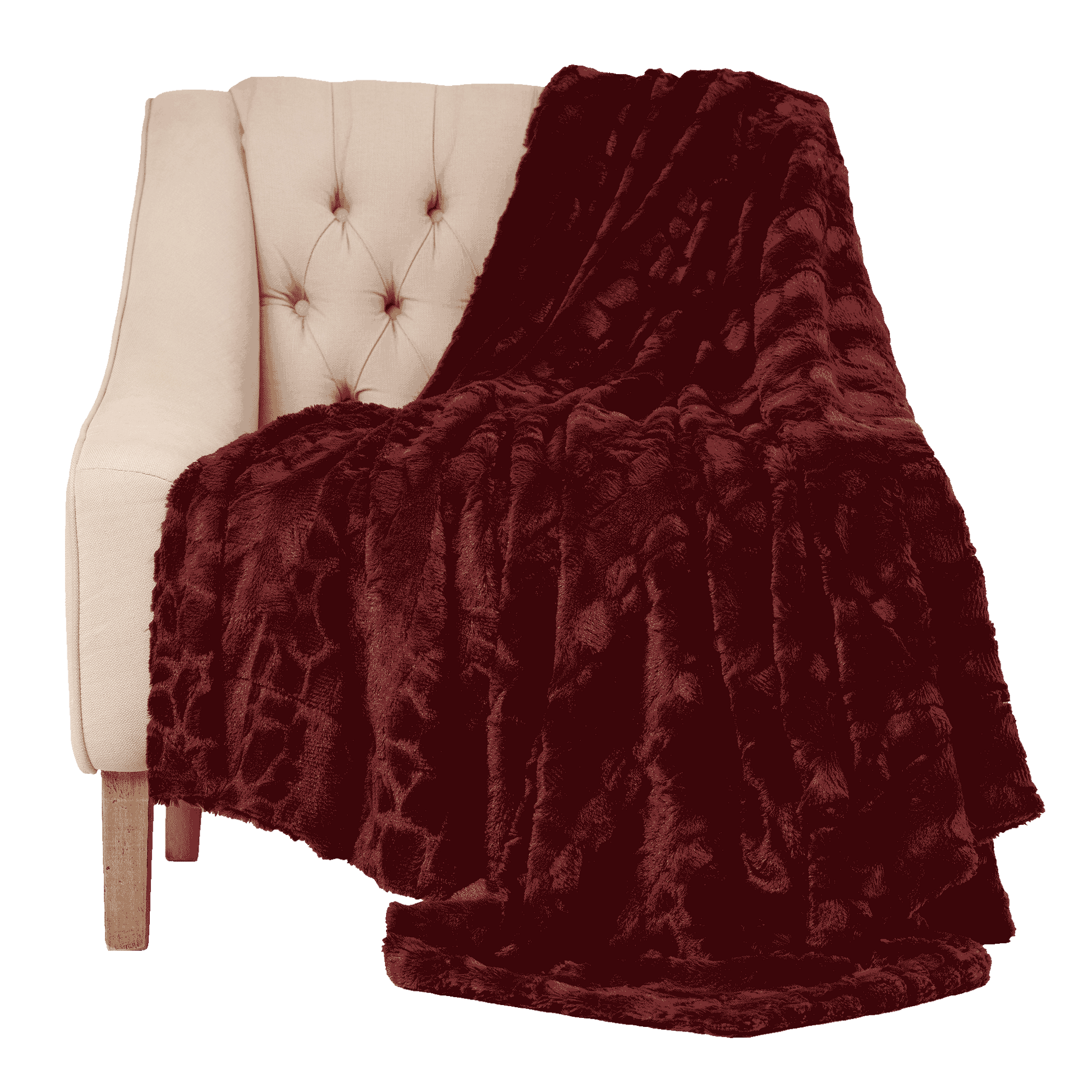 Everlasting Comfort Luxury Faux Fur Throw Blanket