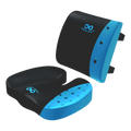 Everlasting Comfort Memory Foam Seat Cushion and Back Cushion, Gel Infused & Ventilated Black Gel Infused Seat & Back Set