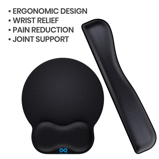 Everlasting Comfort Arthritis Wrist Support orthopedic mouse pad. Ergonomic design, wrist relief, pain reduction,  joint support. 